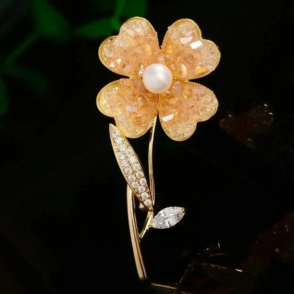 VQ Flower  Brooch